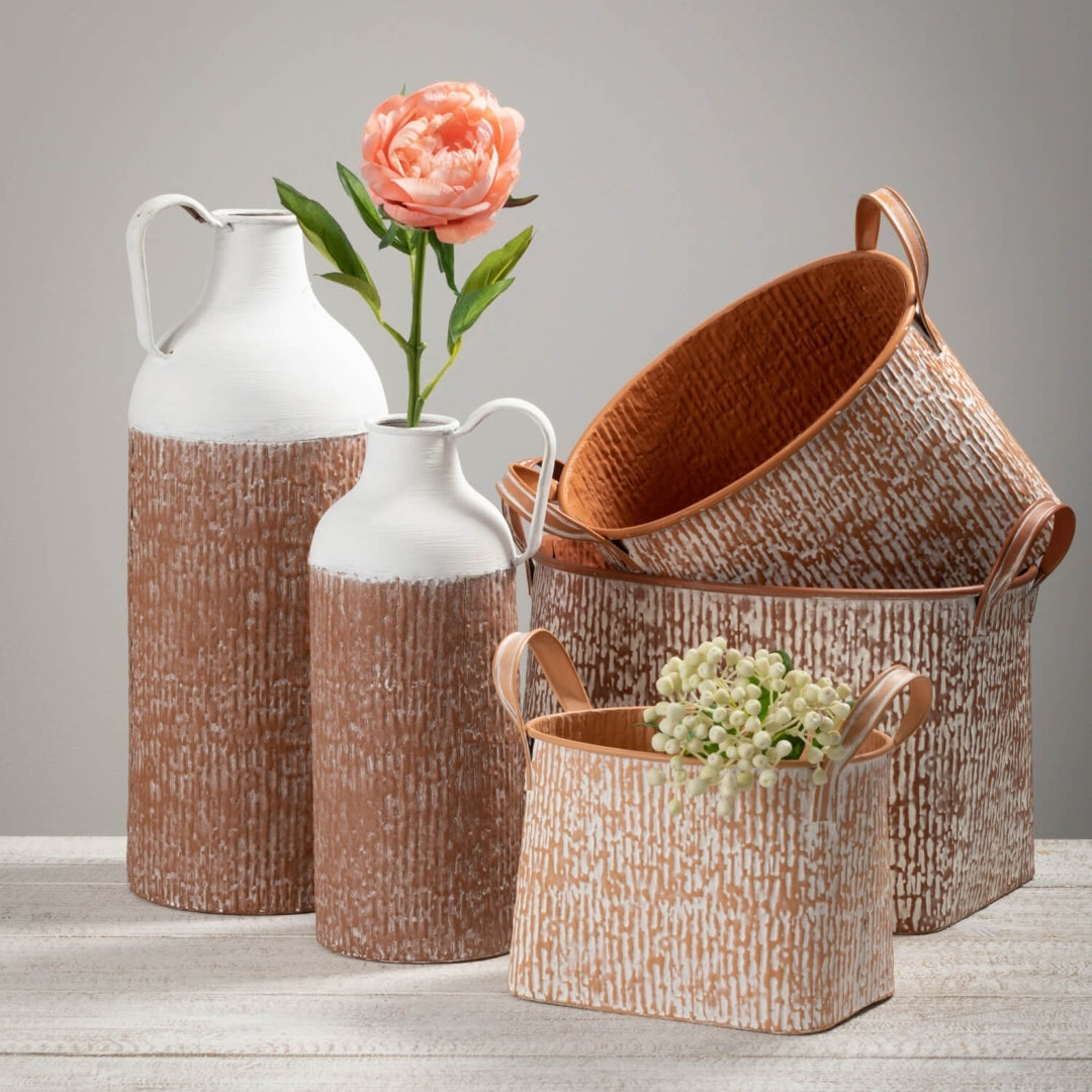 Speckled Iron Planter Set of 3