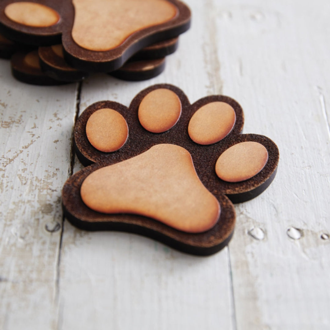 Puppy Paws Coasters, Set of 4