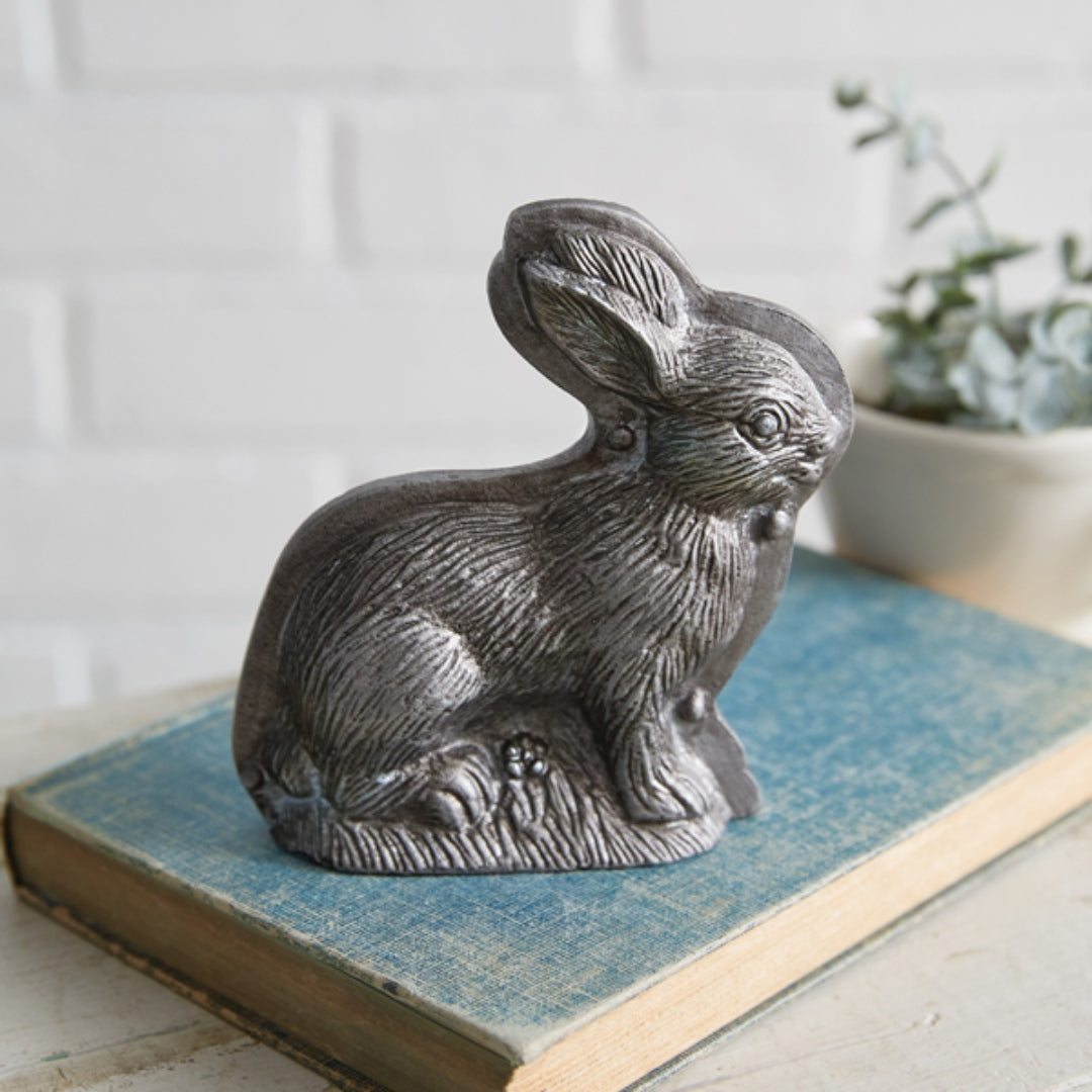 Vintage Chocolate Bunny Inspired Figurine
