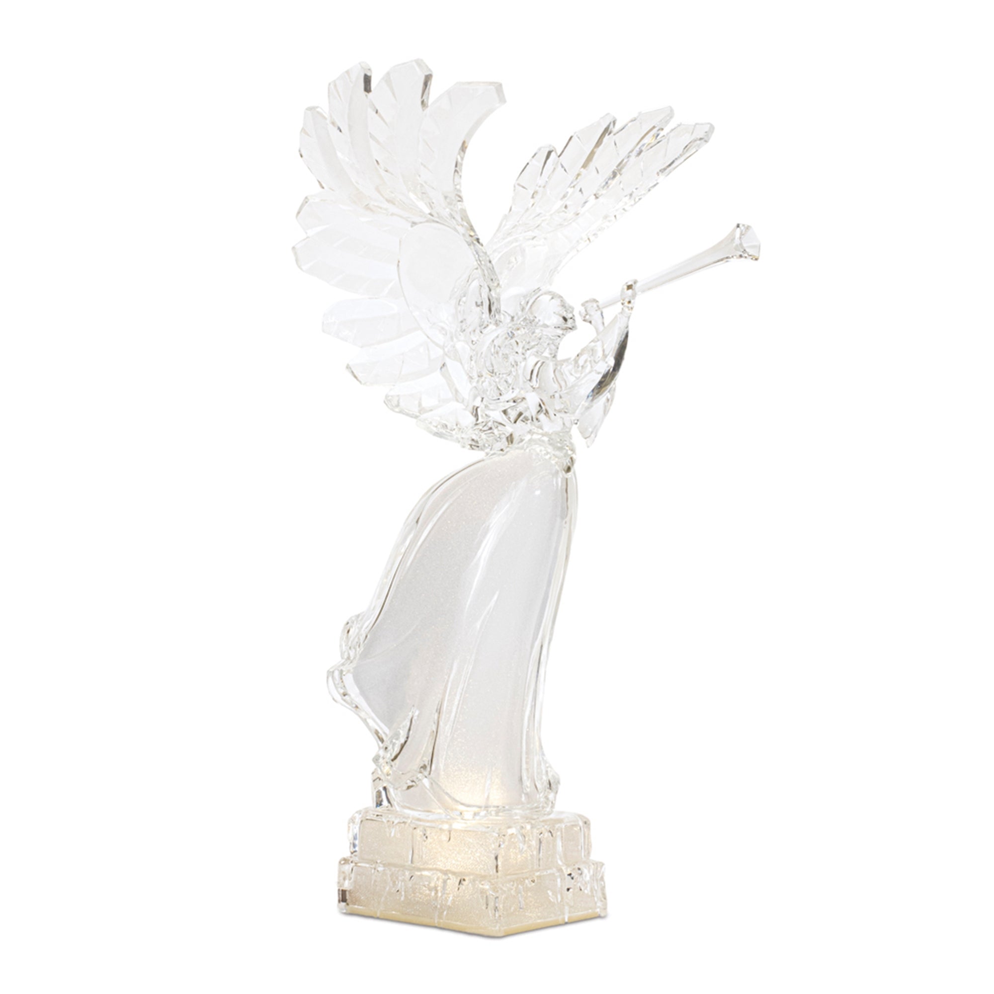 LED Holiday Angel with Trumpet 16.5"H