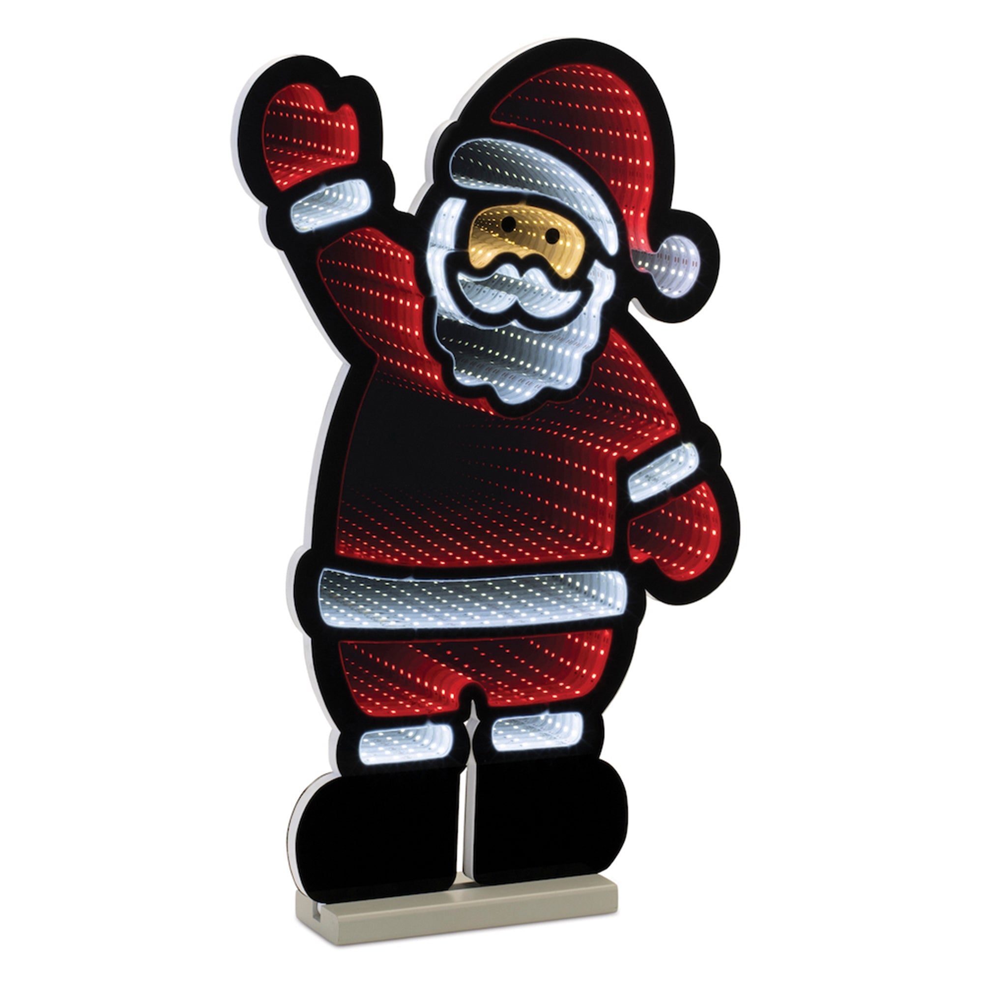 Waving Santa Ekko Light Display 22.5"H