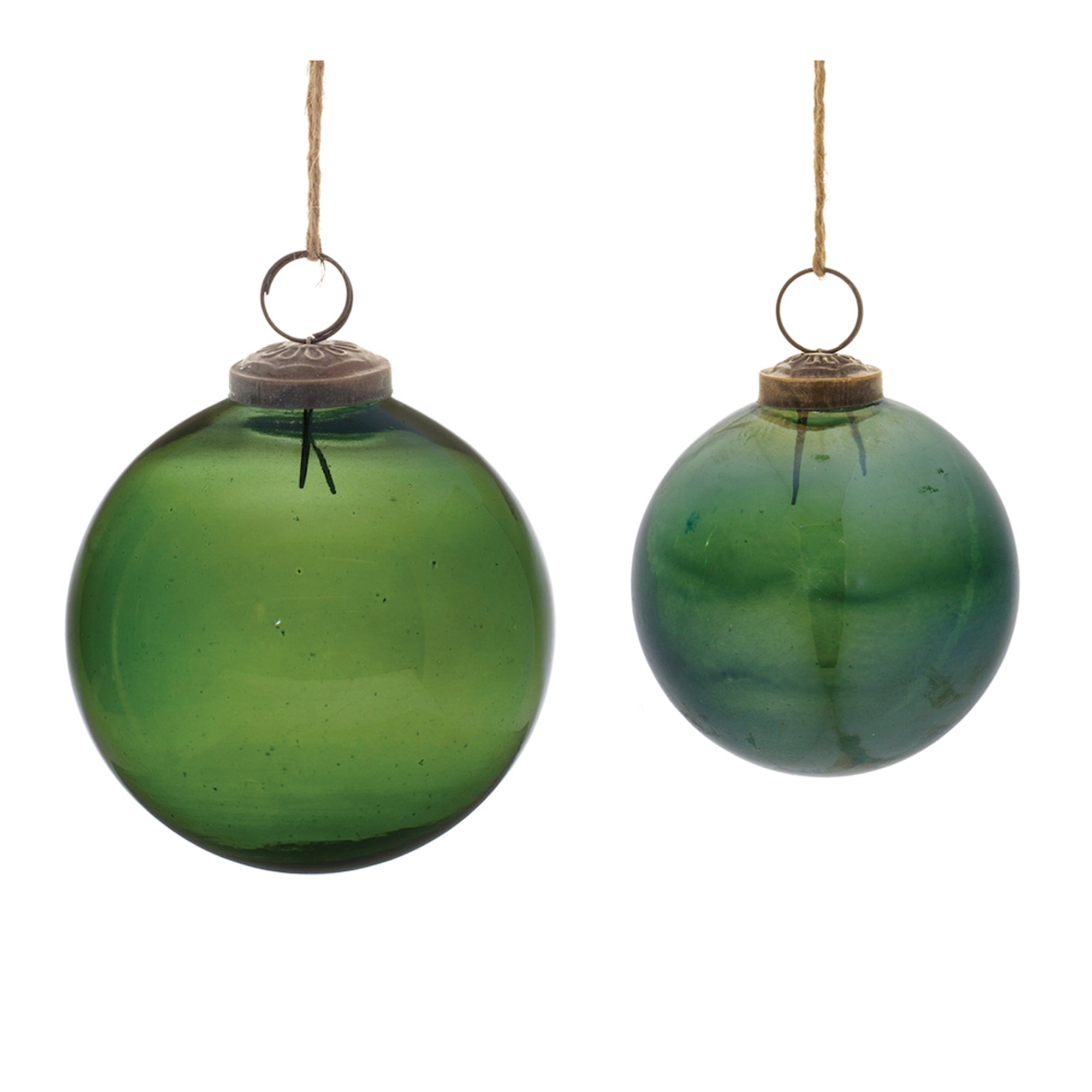 Emerald Green Glass Ball Ornament (Set of 12)