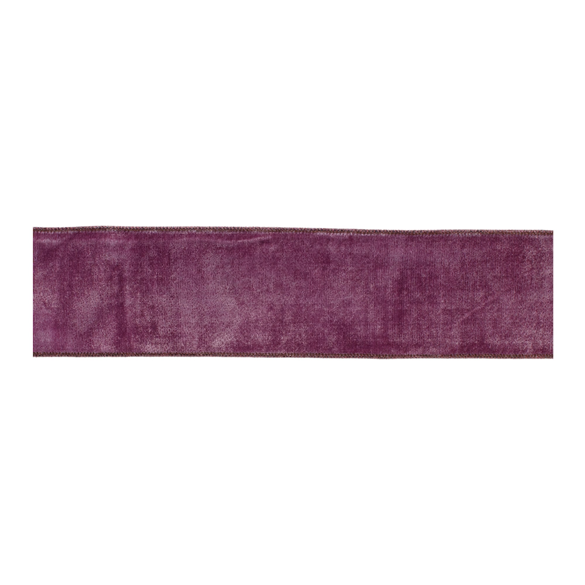 Deep Purple Polyester Wired Ribbon (Set of 2)