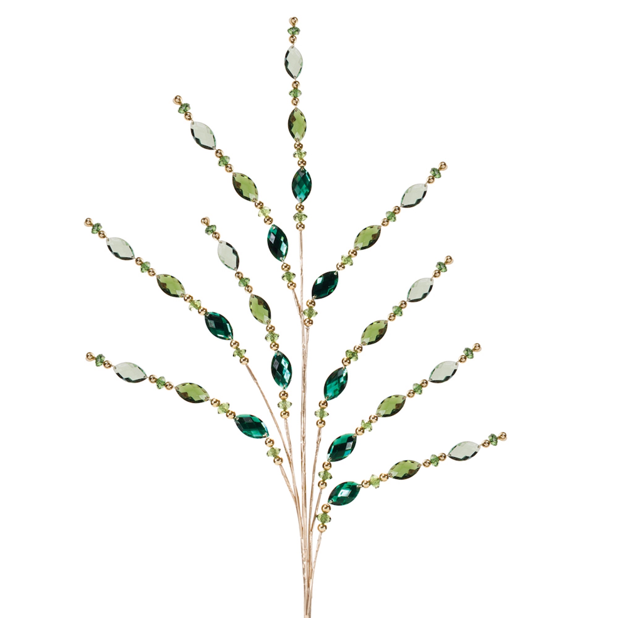 Green Jewel Bead Spray (Set of 2)