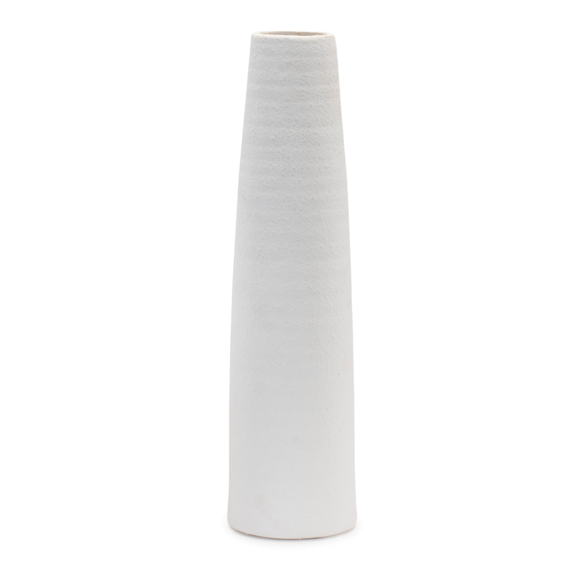 Tapered Stoneware Vase 15.5"H