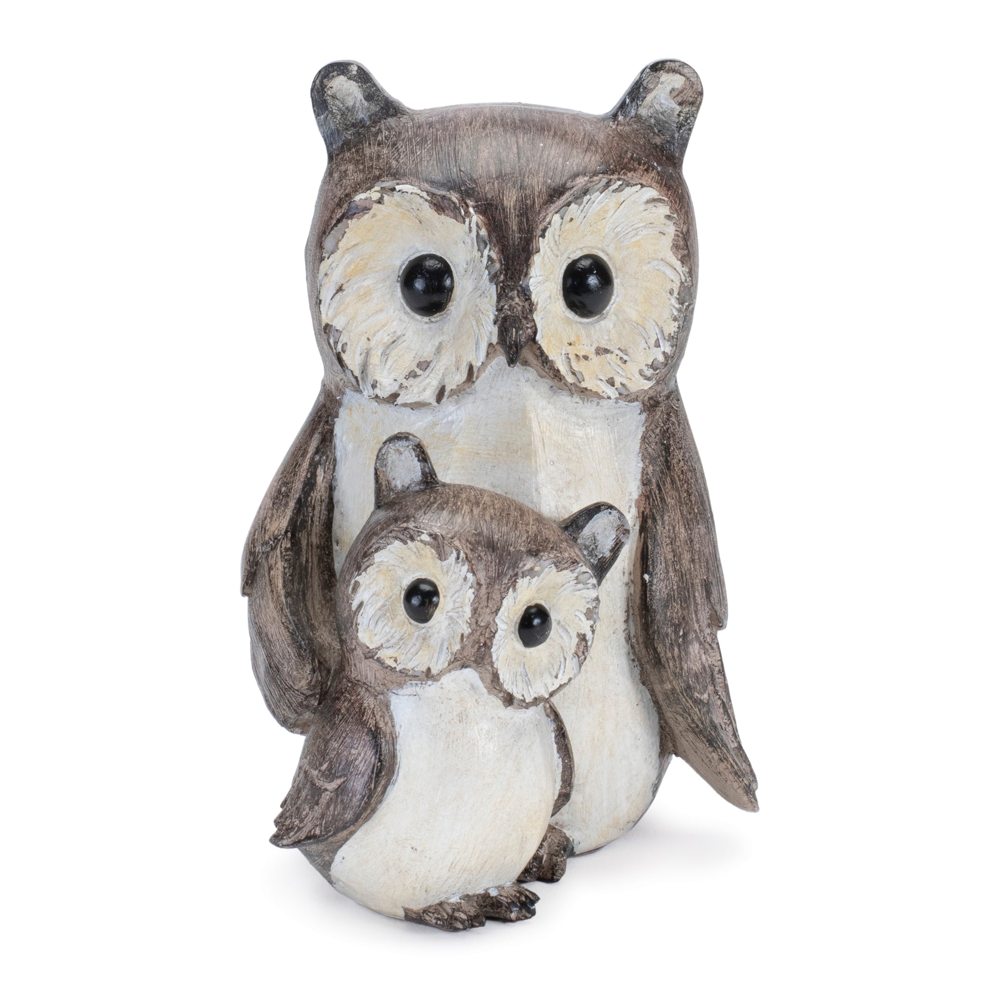 Woodland Owl with Baby Figurine (Set of 4)