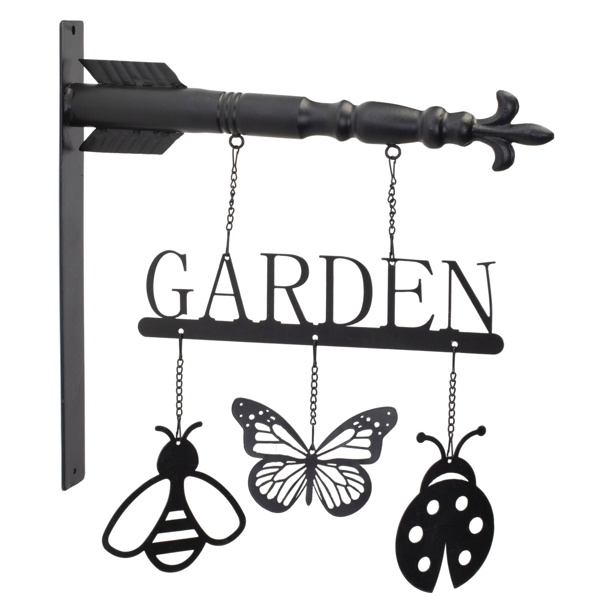Butterfly Insect Garden Sign 15.5"H