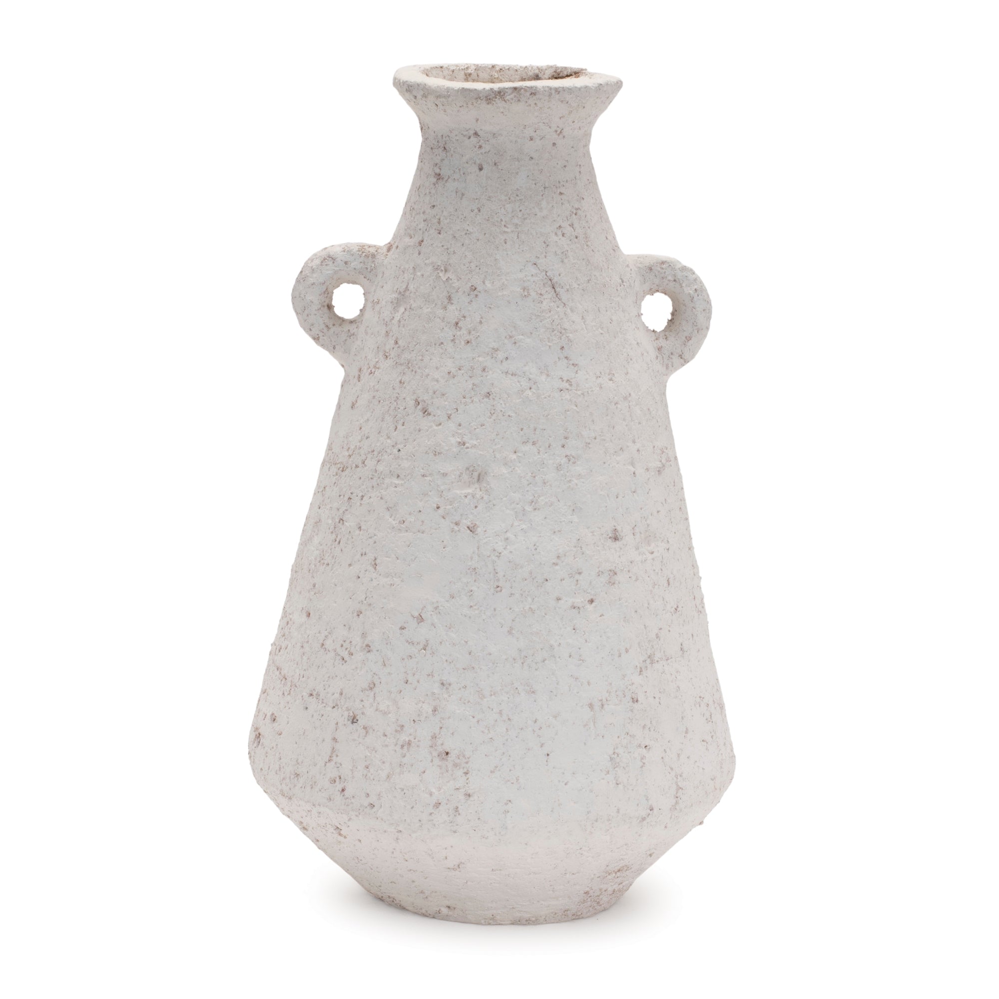 Distressed Terra Cotta Vase with Handles 7.5"H