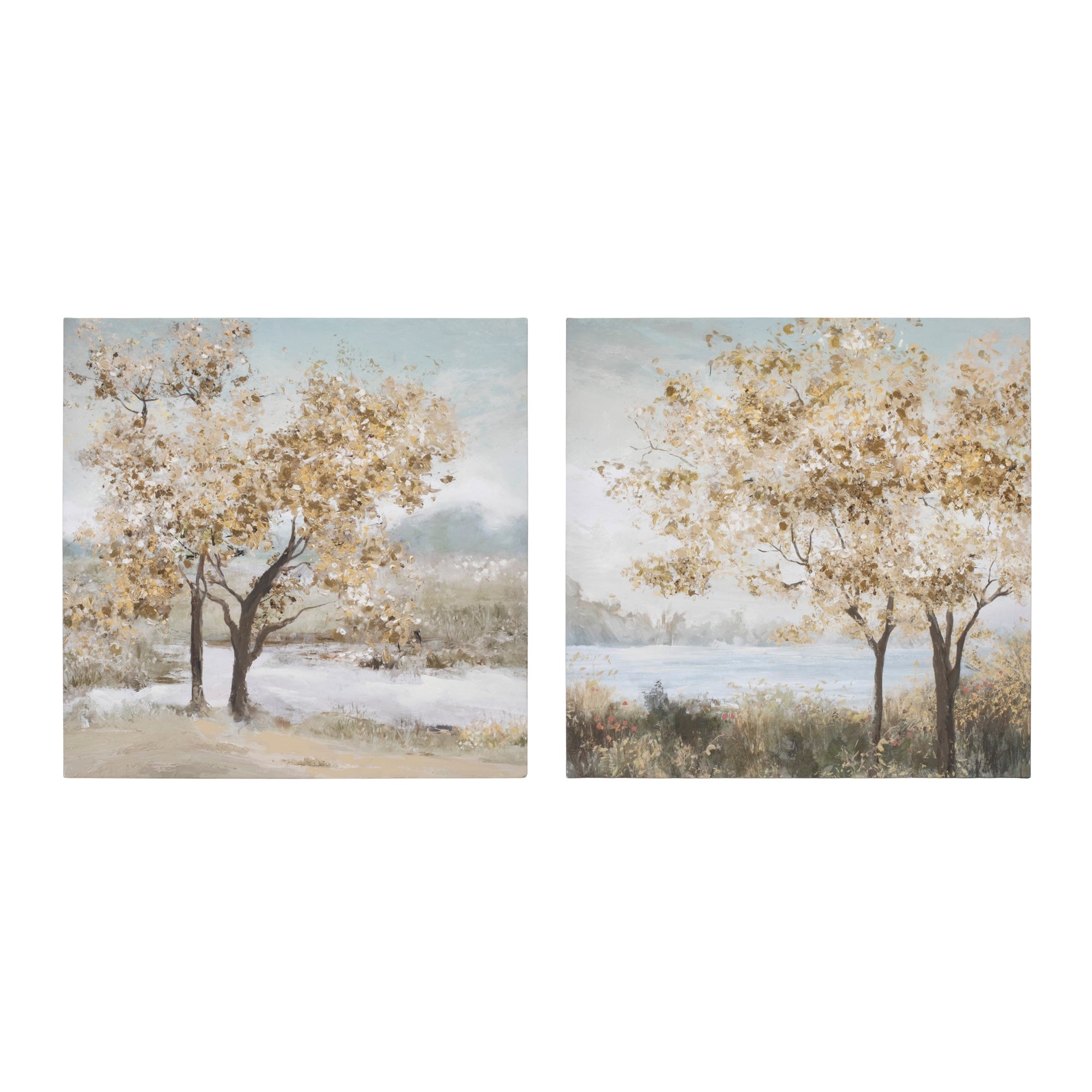 Framed Tree Canvas Art (Set of 2)