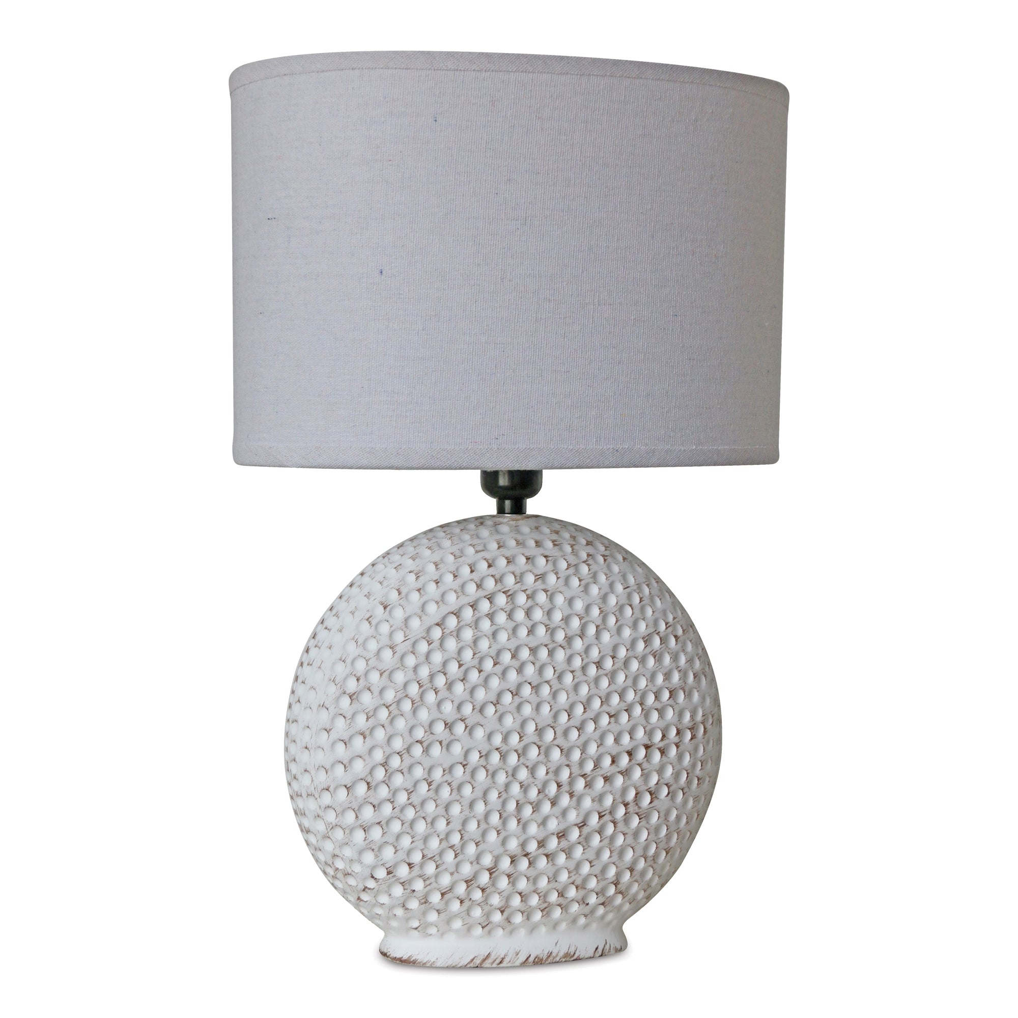 Notched Ceramic Table Lamp 26"H