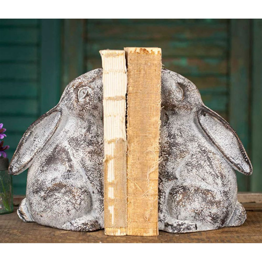Charming Bunny Bookends
