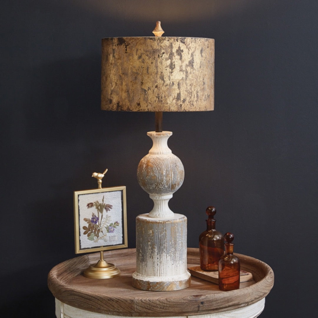 Gold Accent Old World Lamp