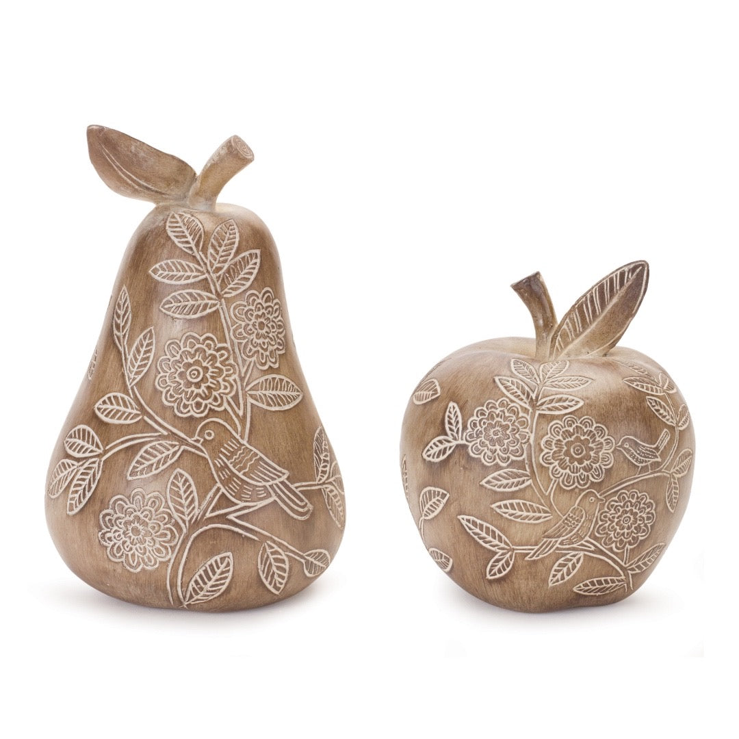 Decorative Resin Pear and Apple